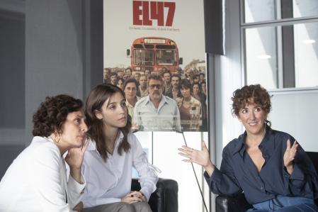 Las actrices Clara Segura, Zoe Bonafonte y Betsy Turnez