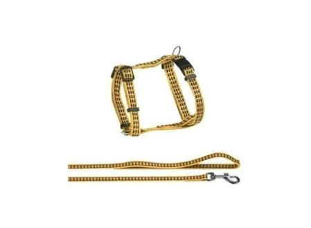 Flamingo bright arnés con correa para gatos