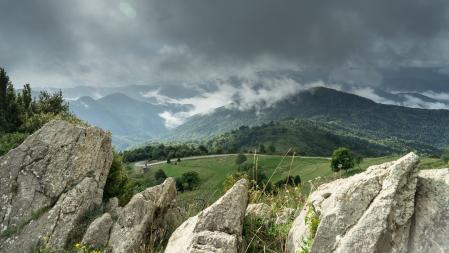 Paisaje humeante con encanto en el Ripollès.