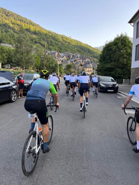Corredores participantes en la Vielha Cycling Tour