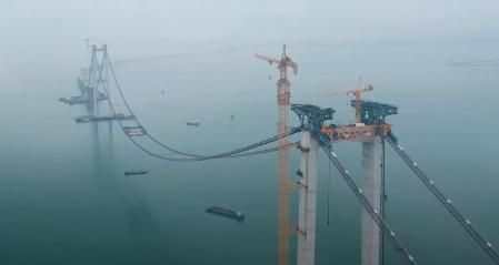 La construcción del puente se inició en 2017&nbsp;