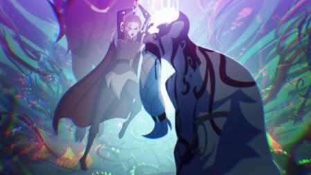 Twilight of the Gods. Sylvia Hoeks as Sigrid in Twilight of the Gods. Cr. COURTESY OF NETFLIX © 2024