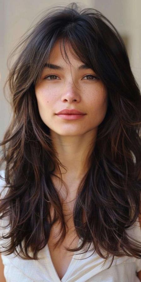 El flequillo coreano suele ir acompañado de un 'hush cut'.