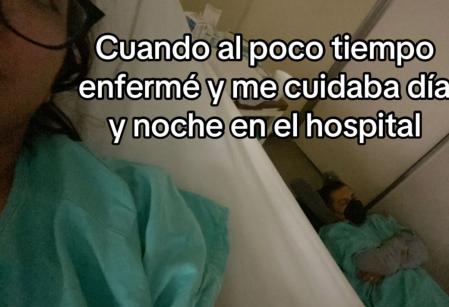 Se quedaba durmiendo a su lado en el hospital