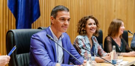 Sánchez quiso inyectar moral de combate a la interparlamentaria socialista reunida en el Congreso (Dani Duch)