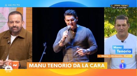 Manu Tenorio da la cara en 'Mañaneros', de La1.
