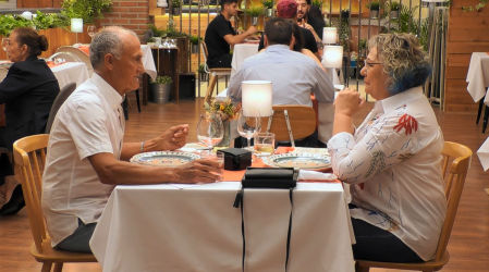 María y Manuel en 'First Dates'