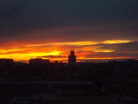 Atardecer en Madrid.