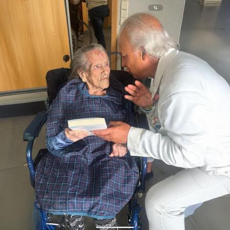 Manuel de la Peña con Teodora Cea