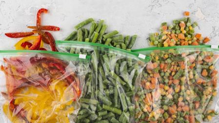 Alimentos en el congelador