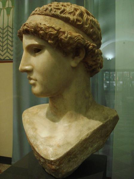 Copia romana de la cabeza de Atenea Lemnia (Museo Cívico Arqueológico de Bolonia).
