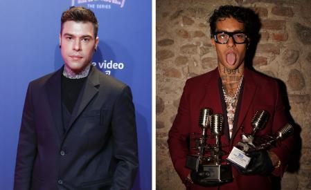 Singer Fedez at photocall for premiere serie the Ferragnez in Madrid on Monday, 29 November 2021.