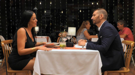 Rocío y Juan en 'First Dates'