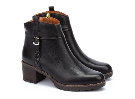Pikolinos Botines de tacón en Cuero LLANES para Señora negro