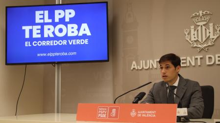 Borja Sanjuán, en la presentación de la campaña por el corredor verde