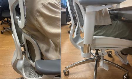 La lumbares bien recogidas con la silla Sihoo