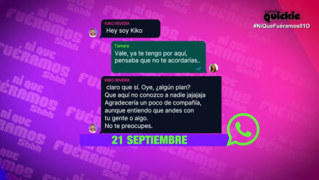 'Ni que fuéramos' saca a la luz el testimonio de una supuesta amante de Kiko Rivera: ''Le ha sido infiel a Irene conmigo hace diez días''