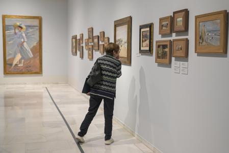 Obra de Sorolla en la exposición de Bancaja