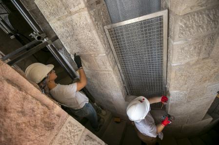 OBRAS DE RESTAURACIÓN DE LA TORRE DE JUDAS DE LA SAGRADA FAMILIA