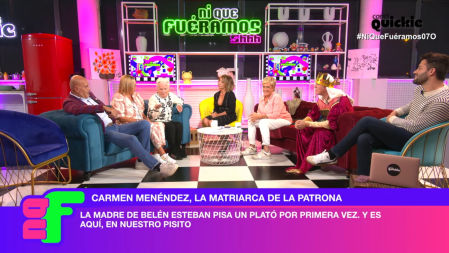 La madre de Belén Esteban visita por sorpresa el plató de 'Ni que fuéramos'