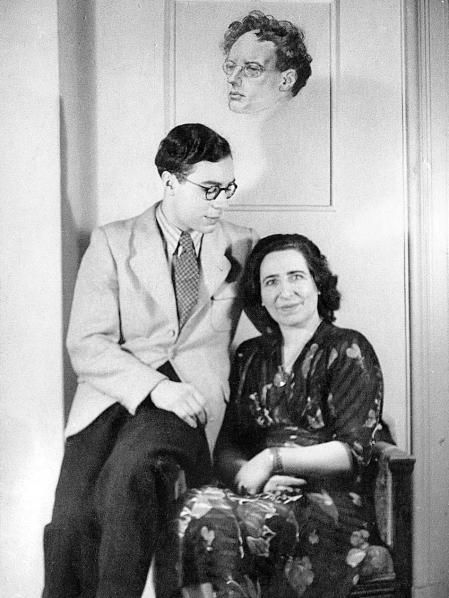 Karlrobert Kreiten, pianista alemán, con su madre Amy, 1940