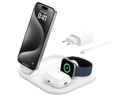 Belkin BoostCharge Cargador magnético Plegable 3 en 1