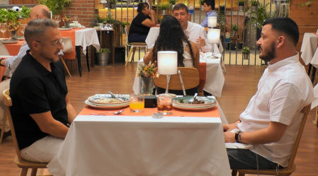 Vicenzo y Nacho en 'First Dates'