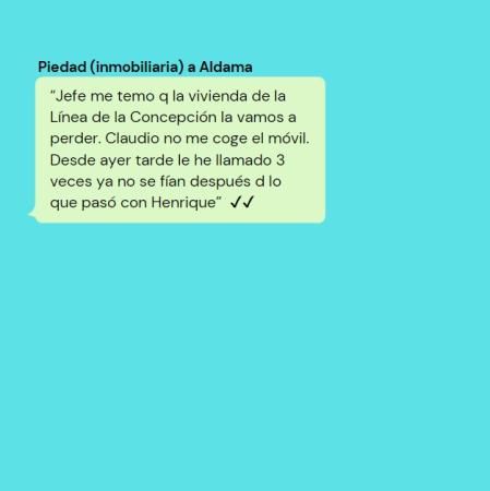 Mensaje de Piedad (inmobiliaria) a Aldama