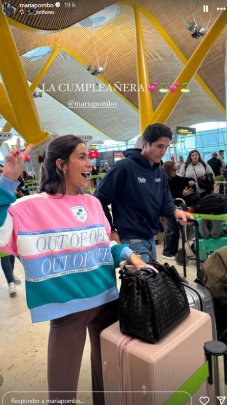María Pombo se va de viaje para celebrar su cumpleaños