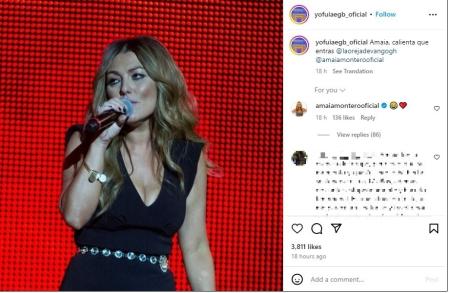 Amaia Montero reacciona en la cuenta de 'Yo Fui a EGB'.