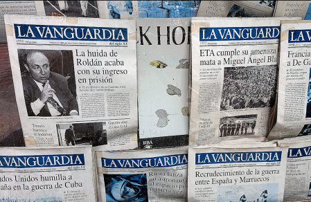 El túnel del tiempo de los diarios.