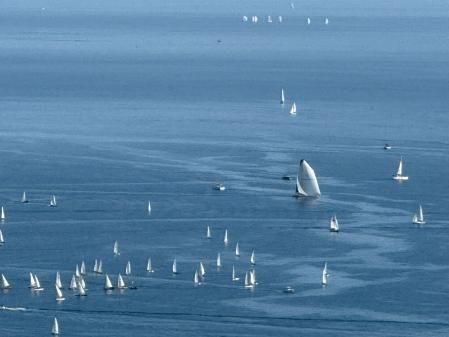 Vista de la regata de patín catalán.