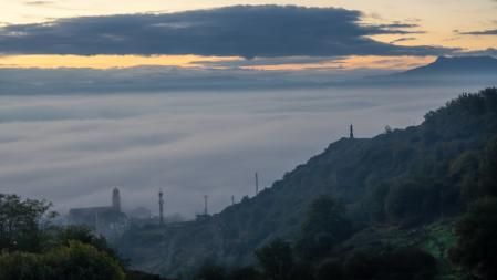 Niebla en Les Masies de Voltregà.