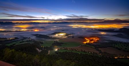 Niebla vista desde el Roc Llarg.