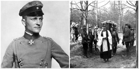 El Barón Rojo y su entierro