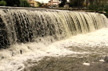 Crecida del Ter en Manlleu.