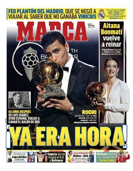 Portada del diario 'Marca'