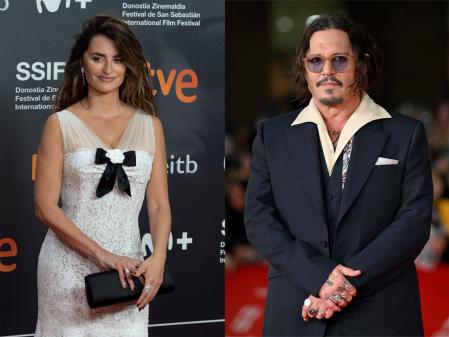 Penélope Cruz y Johnny Depp en imágenes de archivo.&nbsp;