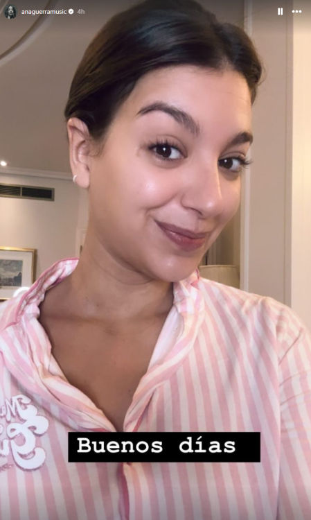 Ana Guerra lleva desde primera hora de la mañana preparándose para su gran día.