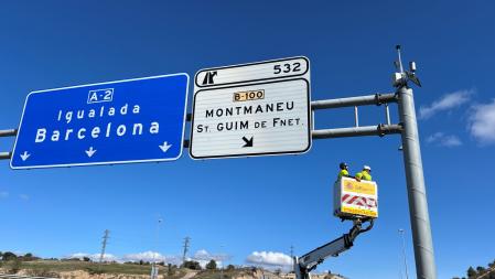 Mantenimiento de estación meterológica en al A-2 (La Panadella-Barcelona)