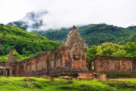 Wat Phou, en Champasak, atesora un conjunto de antiguos jemer de más de diez siglos