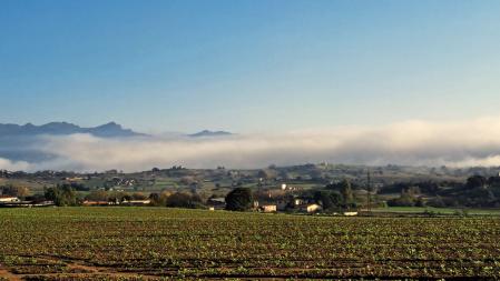 Tsunami de niebla en la Plana de Vic.