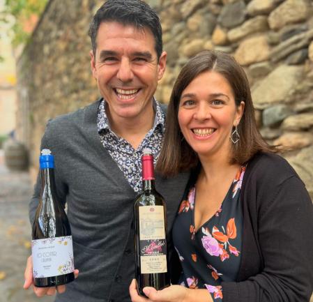 Roger Simó y Maria Sangenís el pasado sábado en la feria Tasta Porrera