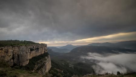 Rebaños en el pantano de Sau.