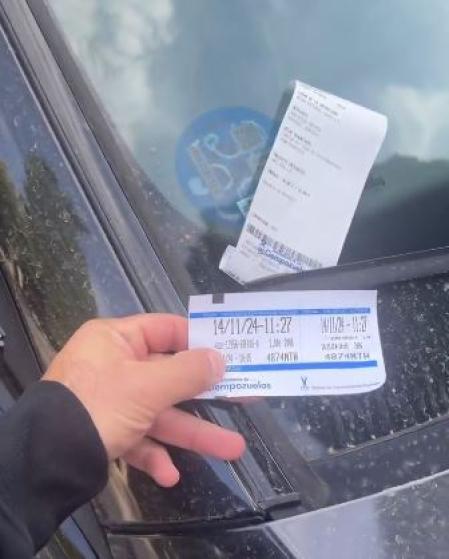 La multa que recibió