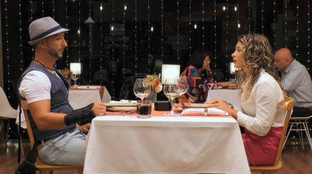 Gaia y Alberto en 'First Dates'