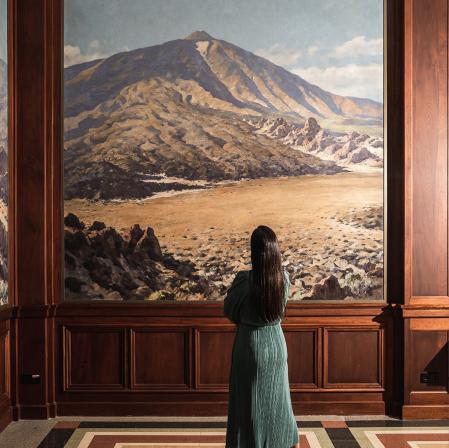 Una imagen del Teide pintada por Manuel Martín González