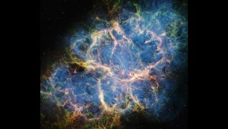 La Nebulosa del Cangrejo es el resto de la explosión supernova que los astrónomos chinos observaron en 1054 y que delata la muerte de una estrella masiva en nuestra galaxia