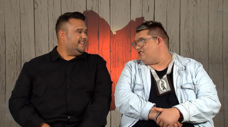 Fabián y Juanma en 'First Dates'