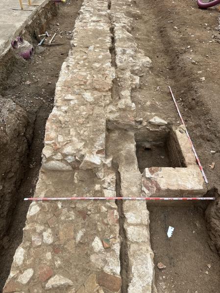 Una de las canalizaciones de agua del siglo XVIII